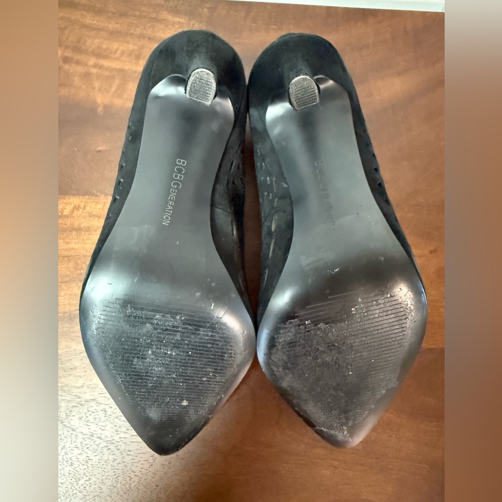 Bcbgeneration Black Cutout Heels - image 4